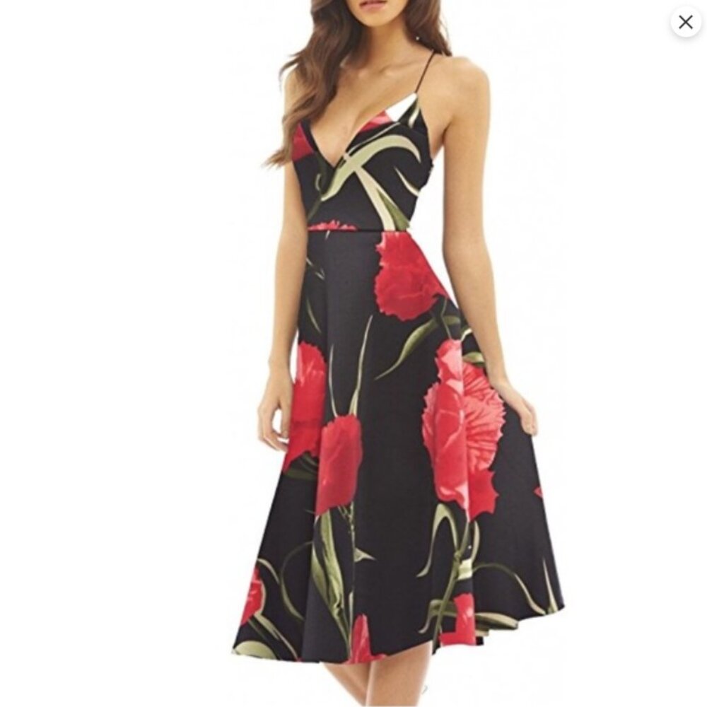 Floral midi dress